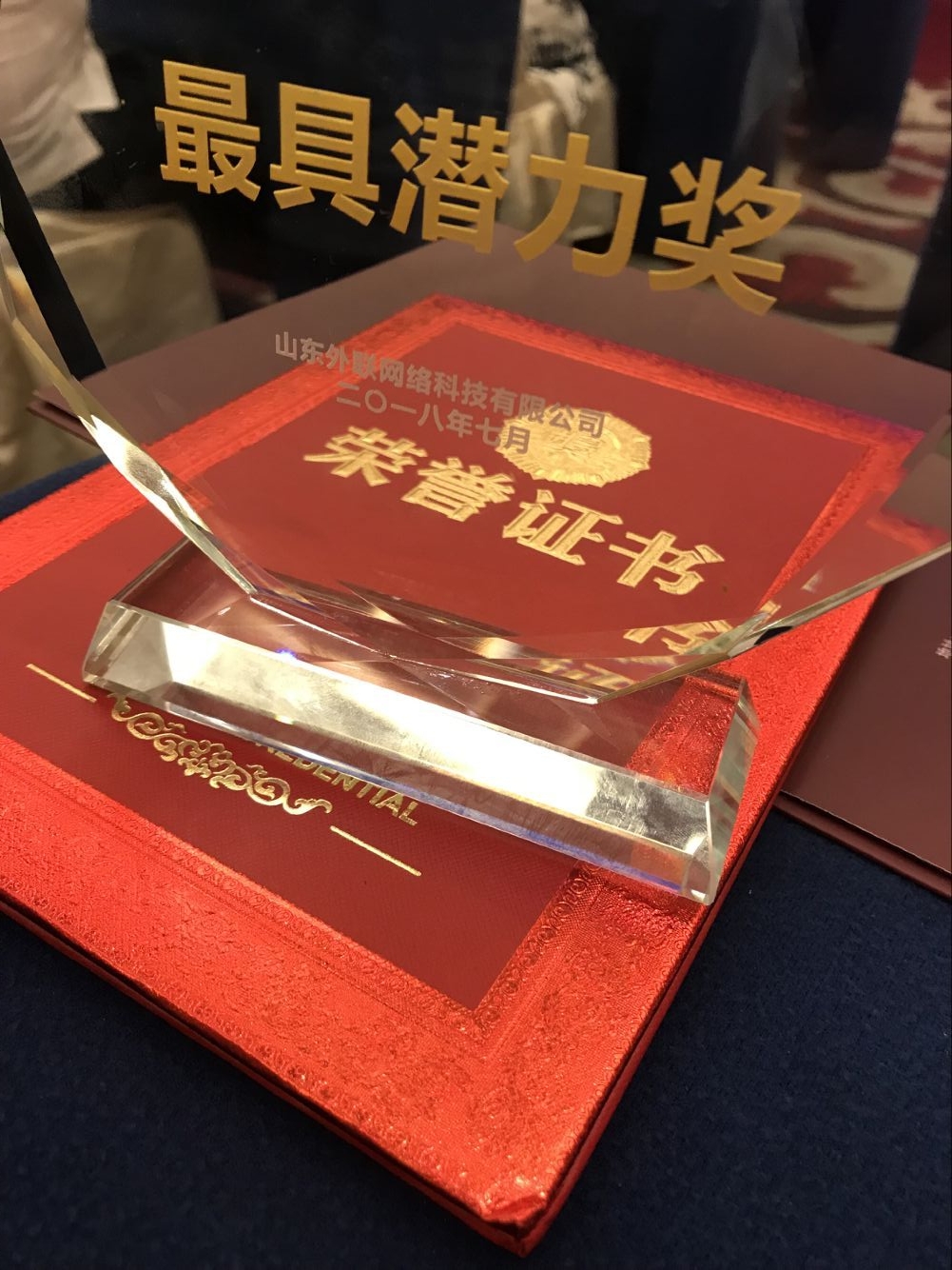 山東外聯(lián)網(wǎng)絡(luò)科技有限公司榮獲外貿(mào)牛最具潛力獎(jiǎng)